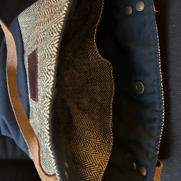 Sassy Sparrow tweed tote bag - Picture 3 of 3